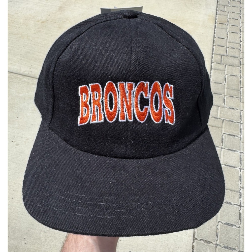 VTG‎ 90s Denver Broncos Hat NFL GameDay Black Adjustable OS Classic